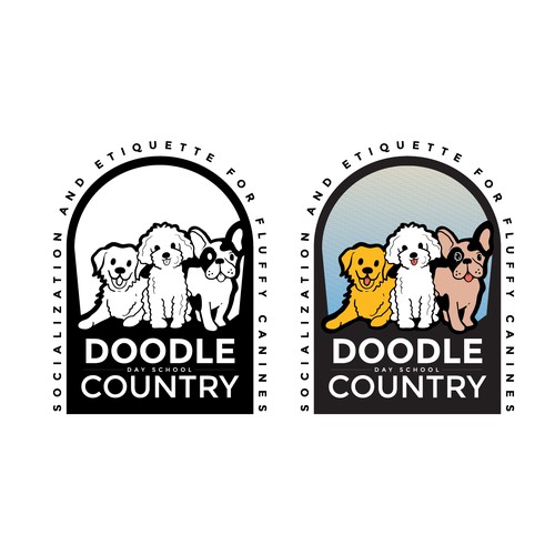 コンペ「Cutest, fluffiest, preppiest dog logo」のデザイン by Gaffsさん 