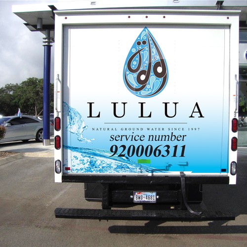 Create a ( TRUCK WRAP ) for our water delivery trucks Design by VeDe Design®