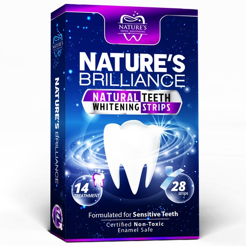 Natural Design Needed for Nature's Brilliance Whitening Strips Design by agooshe