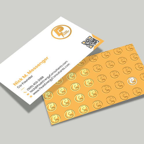 Modern Business Card Design for Electric Energy and Solar Company Design by boniamin