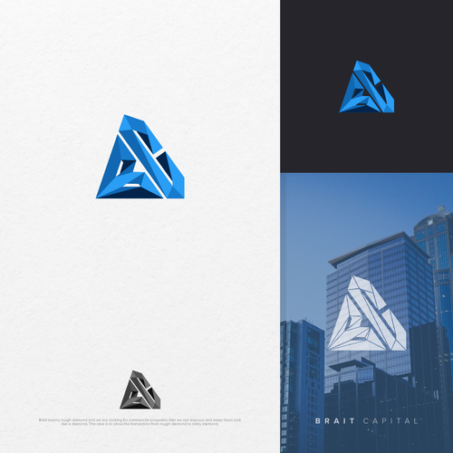 Design a powerful logo that bring diamond to shine for commercial real estate Design by alqarni Studio