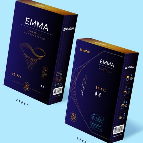 EMMA Coffee filter paper needs a smart packaging Design by OMEKHU786
