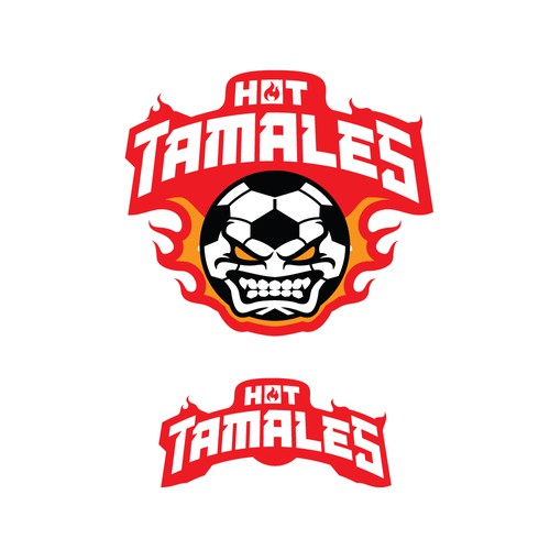 5-6 year olds need a soccer team logo! HOT TAMALES Ontwerp door SangguhDesign