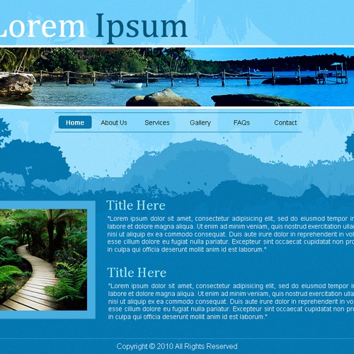 1-3 Page Website Template Design von Boneless Bangus