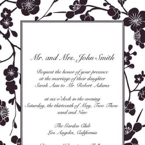 Letterpress Wedding Invitations Design by Grafix Channel
