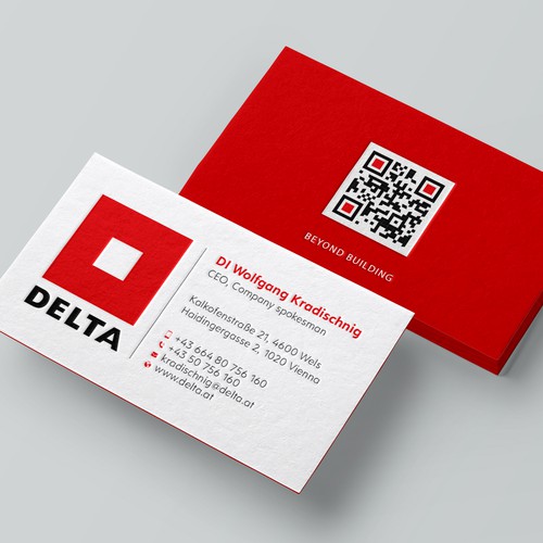 DELTA Business Card Relaunch Design réalisé par Design sp