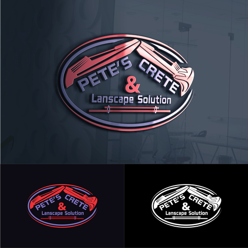 design a new trendy logo for a concrete and landscaping company Design by harismedia