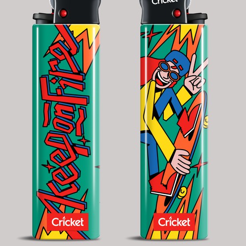 Create illustrations for a limited collection of Cricket Lighters (Multiple Winners) Design by Visual Martyr