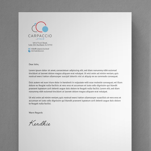 Give more muscle to research with graphic ID for CARPACCIO.cloud Design by kendhie