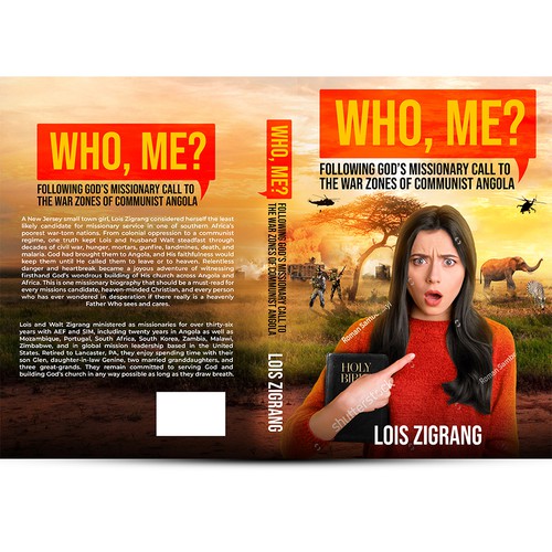 Create an Awesome Nonfiction Book Cover about a Missionary in War-Torn South Africa Design by EPH Design