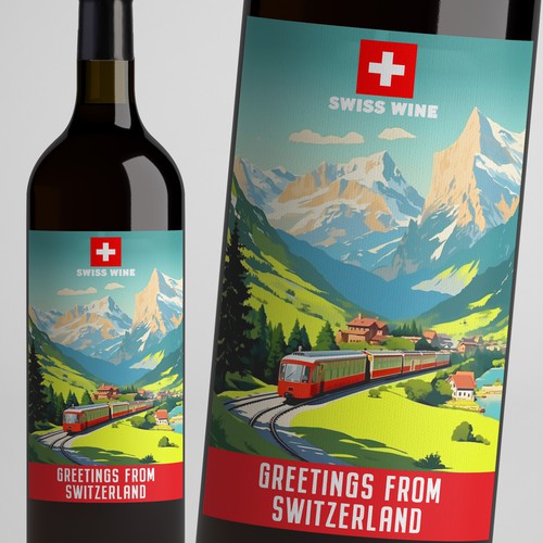 SWISS WINE for tourists Design by Windmill Designer™