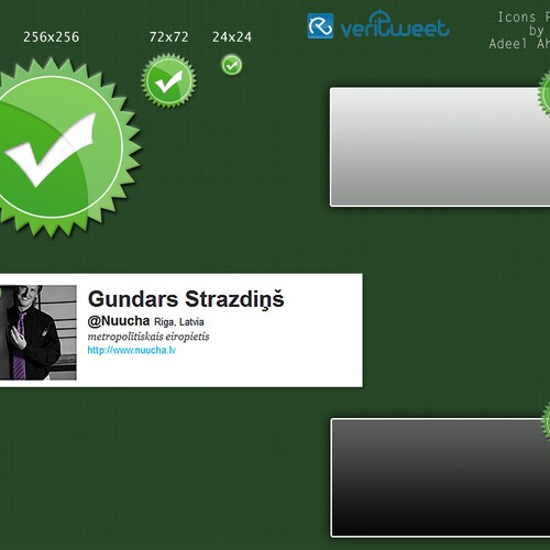 Create "Verified" badge for Twitter profile pictures Design by Theuidesigner