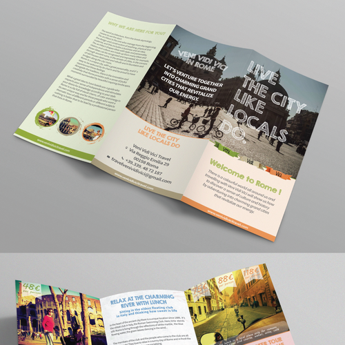 Let's venture togheter to create a charming brochure about the MIGHT OF ROME. Are you a REaL roman? Design by Hrle