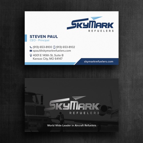 Need business card redesign for Aircraft Truck Fueling company Design by Felix SH