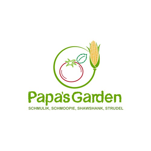 Fun garden logo for our kids to honor grandpa Design by Web Hub Solution