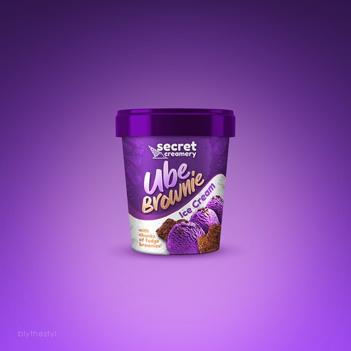 Ice Cream Packaging for Ube Ice Cream Diseño de marketingmaster