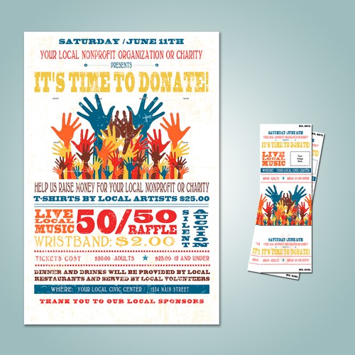 fundraising event poster