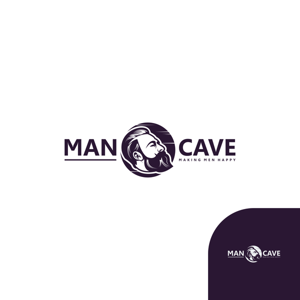 Design by Gusblues™ titled "Man Cave - the Logo ."