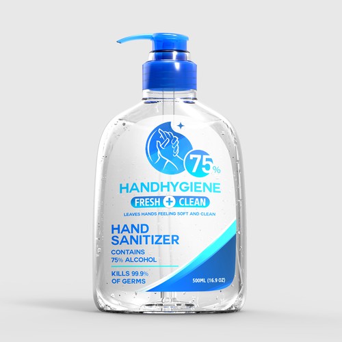 Hand Sanitizer Product Label / Logo Design Design by fafa80