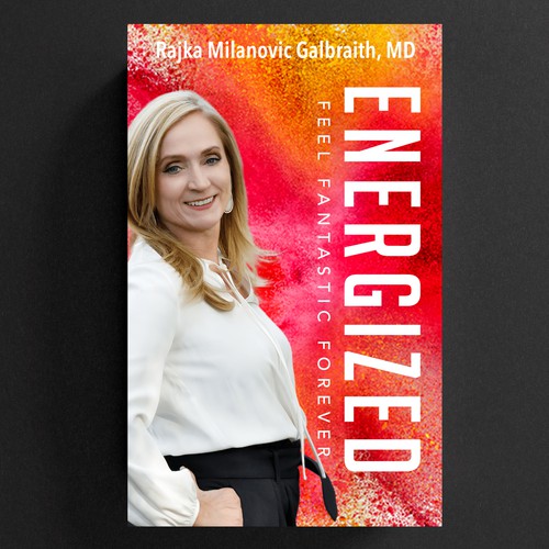 Design a New York Times Bestseller E-book and book cover for my book: Energized Design by -Saga-