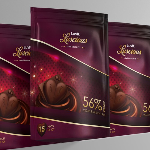 Design a standout label for a Premium Chocolate Homepack Design by Kasia Zwiech