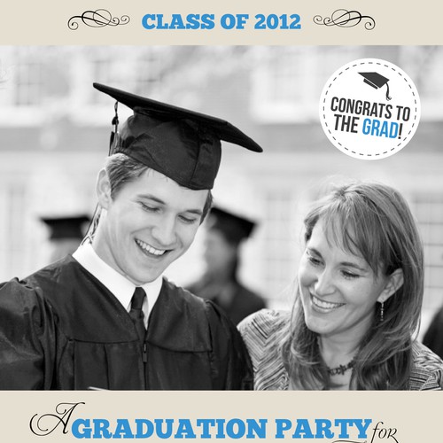 Picaboo 5" x 7" Flat Graduation Party Invitations (will award up to 15 designs!) Design por : : Michaela : :