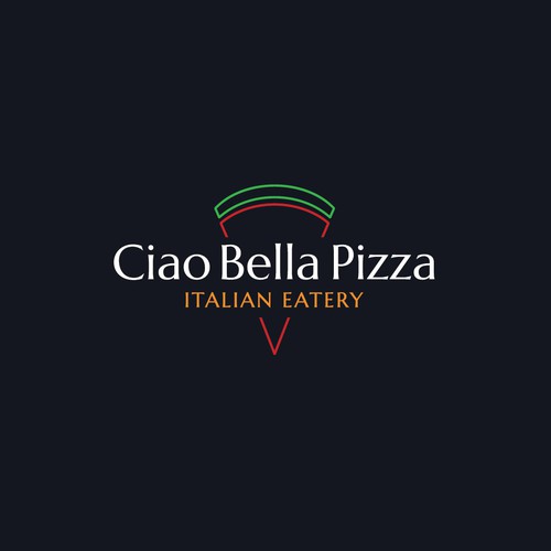 Ciao Bella Pizza Logo Design by anarisartwork