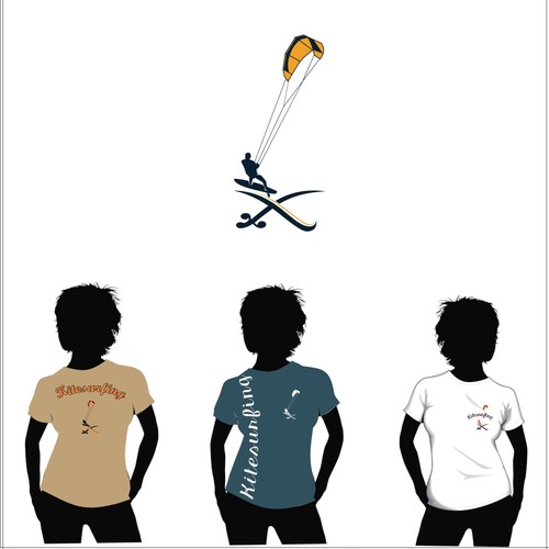 NICKARTさんのKitesurfing logo riffing on the KSA emblemデザイン