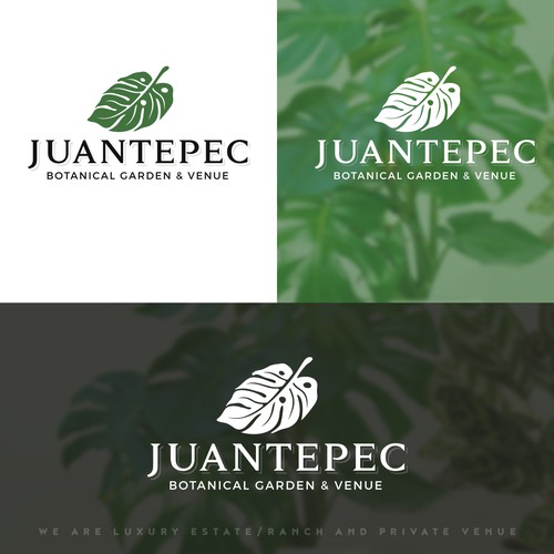 Botanical garden & Venue Logo creation (we would like to use the leaf as a cut out on a steel plaque (with holes in the  Design by pswizzard