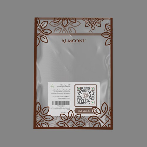 Design a simple yet elegant polybag packaging for our loofah brand Design by emmafoo