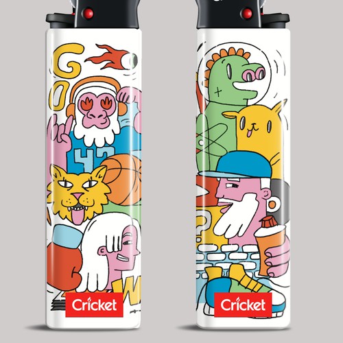 Create illustrations for a limited collection of Cricket Lighters (Multiple Winners) Design by Irena R