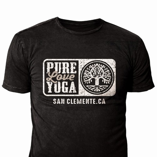 Beach town yoga studio seeks vintage looking t-shirt