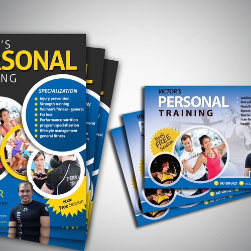 Create a personal training flyer to recruit new clients, Postcard, flyer  or print contest