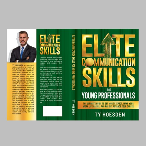 ELITE BOOK COVER for Communication Book - Target Audience is Young Professionals Hungry for Success Design by TRIWIDYATMAKA