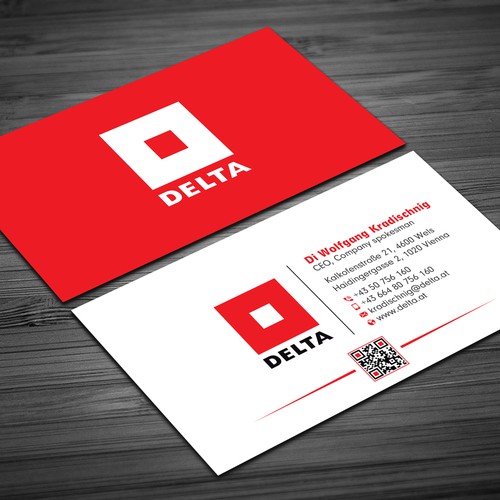 Diseño de DELTA Business Card Relaunch de prosenjit_P