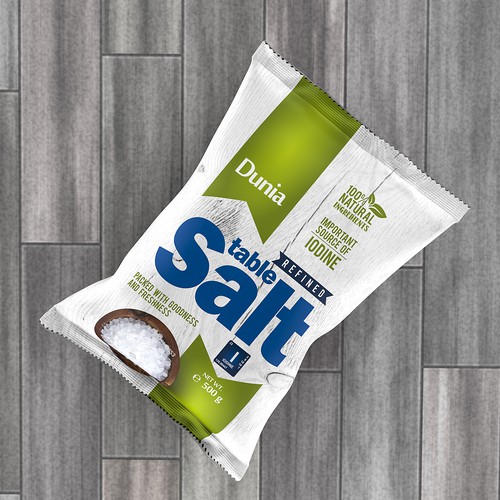 Newcomer in refined table salt business, need fresh design to attract new market-ontwerp door devel00per