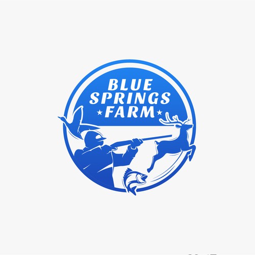 Logo for our Der hunting and bass fishing recreational farm Design by Jihad Youssef