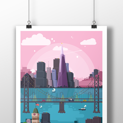 Community Contest: Create a great poster for 99designs' new Oakland office (MULTIPLE WINNERS!) Réalisé par iGreg