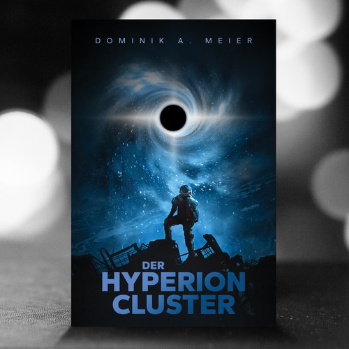 Sci-Fi Book Cover: Hyperion-Cluster Design by MartinCS