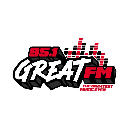 New Radio Station Logo playing Great music from the 70s, 80s, 90s and early 2000s! Design by Storiebird