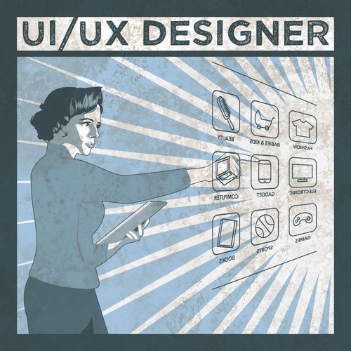 ISO: simple propaganda style vector illustration for new start up! Diseño de enodeer