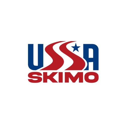 USA Skimo Olympic National Team Logo Design réalisé par Transformed Design Inc.