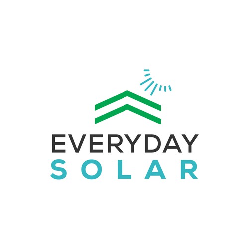Everyday Solar Logo Design Diseño de Rocket_Racoon