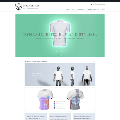 Web page design contest entry by Milan:
