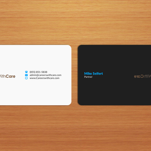 Hire Me business cards Design réalisé par Nuhan Enterprise IT