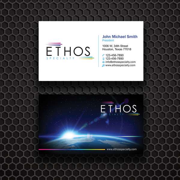Design by jmcaguioa01 titled "Ethos Specialty Business Card"