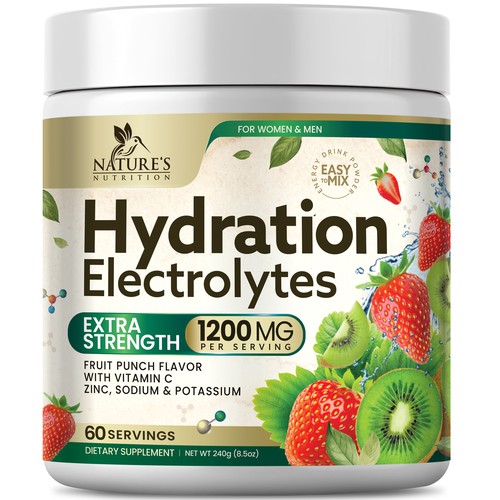 Hydration Electrolytes Design Needed for Nature's Nutrition Design by Black-Pepper