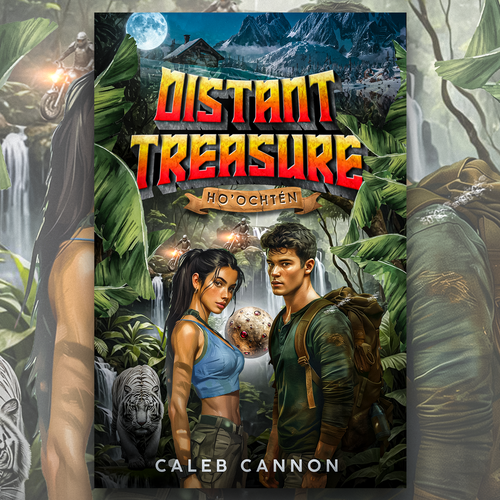 Fiction Book Cover for a Vibrant Jungle Adventure Design by 【E-Django】