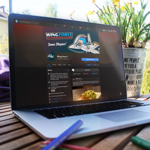 Create a fun logo for a chicken wing concept! Wing Force - Weaponized Flavor Design by TamaCidé