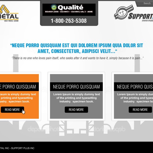 Web page design contest entry by Webexp